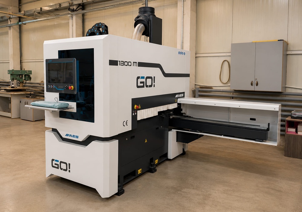 Centre d'usinage CNC traitant un panneau